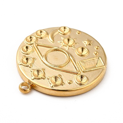 Ion Plating(IP) 304 Stainless Steel Pendant Rhinestone Settings STAS-P312-16G-1