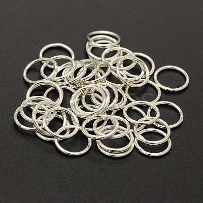 Eco-Friendly Brass Round Rings KK-M165-7mm-02S-RS-1