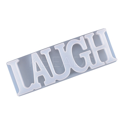 DIY Word Laugh Silicone Molds DIY-K017-05-1