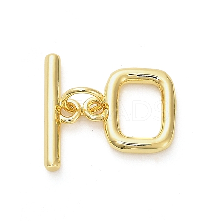 Brass Toggle Clasps KK-M314-07G-1