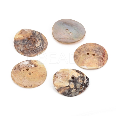 2-Hole Mother of Pearl Buttons SHEL-D078-02D-1