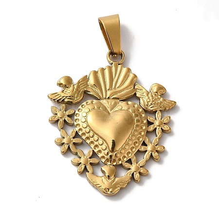 PVD Vacuum Plating 304 Stainless Steel Pendants LS-STAS-L081-036G-1