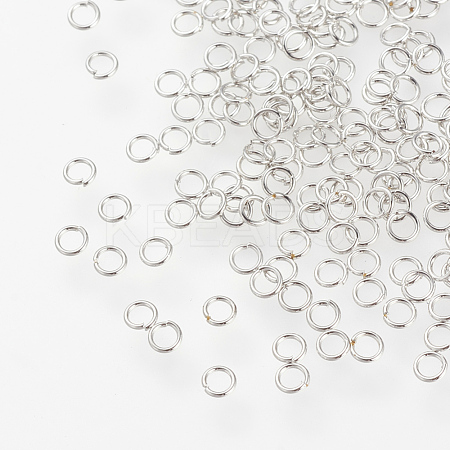 304 Stainless Steel Open Jump Rings STAS-R091-01P-1