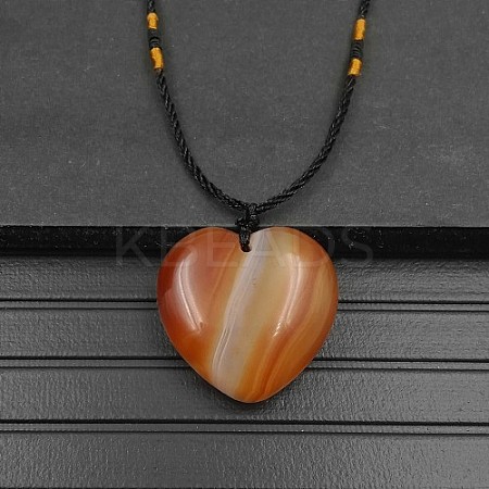 Natural Carnelian Pendant Necklaces XA8803-11-1