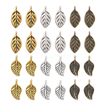 300Pcs 6 Style Tibetan Style Alloy Pendants FIND-PJ0001-09-1