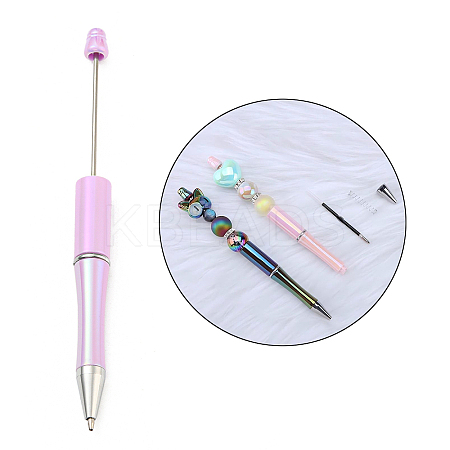 UV Plated Plastic Ball-Point Pen AJEW-C038-03F-1
