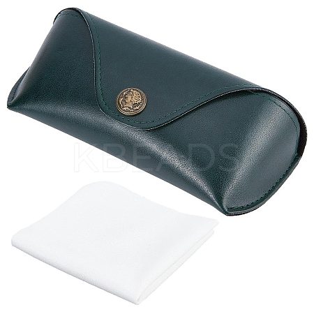 1Pc Imitation Leather Glasses Cases AJEW-CN0001-44A-1