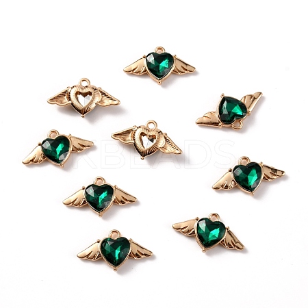 Zinc Alloy Rhinestone Pendants ALRI-TAC0003-24E-1