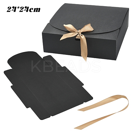 Paper Gift Boxes with Ribbon AJEW-YWC0816-001D-1