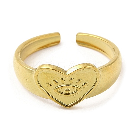 304 Stainless Steel Open Cuff Rings LS-RJEW-K245-65G-1