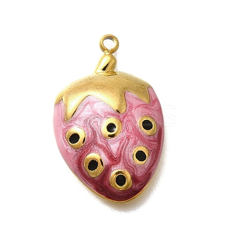 304 Stainless Steel Enamel Pendants LS-STAS-Q347-07A-G-1