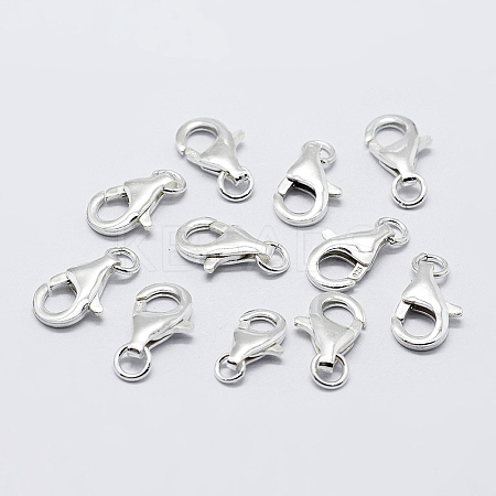 925 Sterling Silver Lobster Claw Clasps STER-K167-074C-P-1