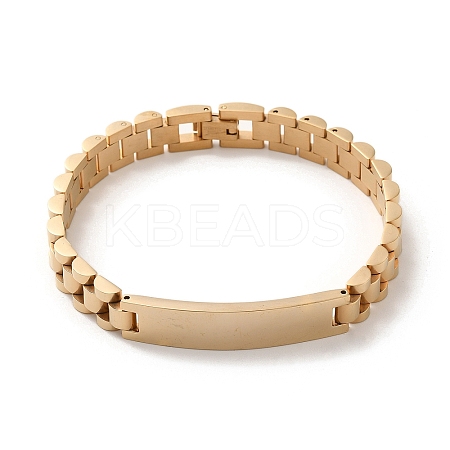 304 Stainless Steel Bracelets BJEW-I129-I-G-1