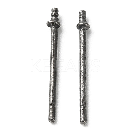 Titanium Stud Earring Findings FIND-R096-02B-P-1
