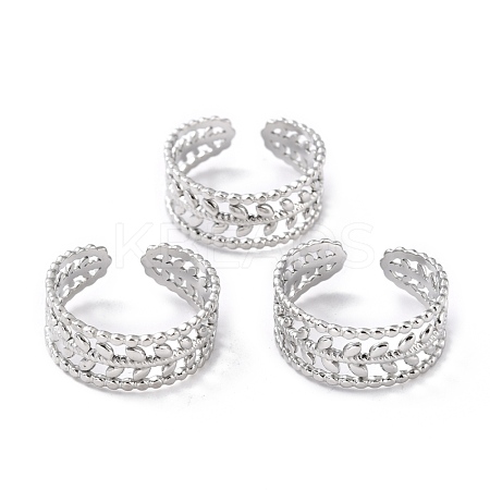 Tarnish Resistant 304 Stainless Steel Finger Rings RJEW-L102-27P-1