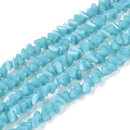 Opaque Glass Beads Strands GLAA-N019-3mm-18-1