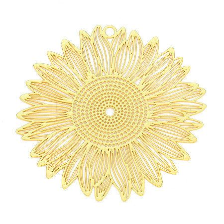Brass Filigree Big Pendants KKC-T003-13G-1