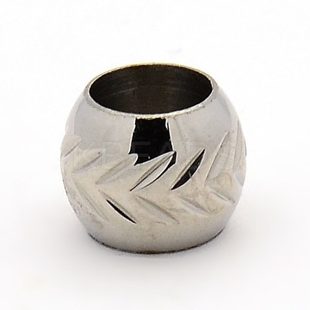 Tarnish Resistant 201 Stainless Steel Beads STAS-M003-24P-1