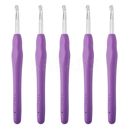 TPR Handle Aluminum Crochet Hook Needles TOOL-TA0001-13A-1