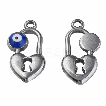 304 Stainless Steel Enamel Pendants LS-STAS-N087-53-03P-1