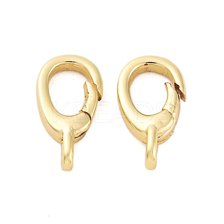 Brass Spring Gate Rings KK-J301-14G-01-1