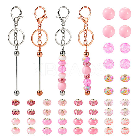 Valentine's Day DIY Beadable Keychain Making Kit DIY-TA0006-66-1