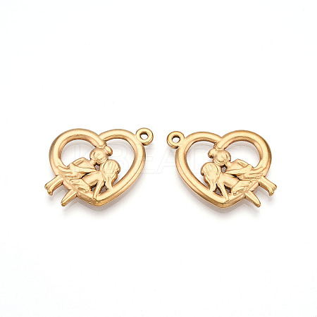 304 Stainless Steel Pendants STAS-N109-20G-1