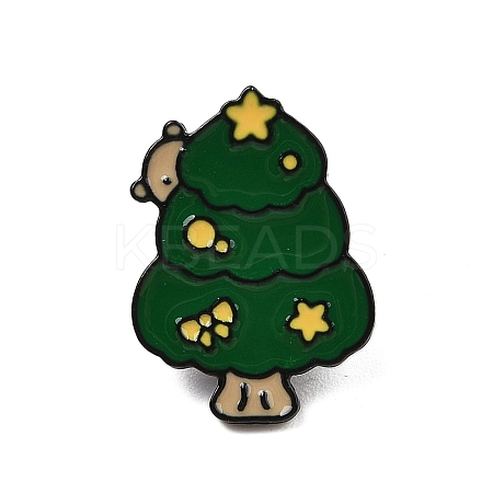 Christmas Theme Zinc Alloy Enamel Pin Brooch for Backpack Clothes LS-JEWE-R003-01EB-10-1