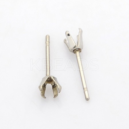 Tarnish Resistant 304 Stainless Steel Stud Earring Findings LS-STAS-N036-04B-1