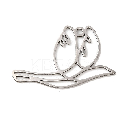 Non-Tarnish 201 Stainless Steel Pendants LS-STAS-B049-01P-1