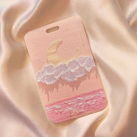 Printed Oil Painting Style Plastic Sliding Photocard Holders PW-WG85148-01-1