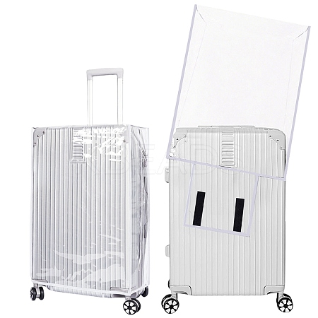 Transparent PVC Luggage Cover AJEW-WH20080-52H-1