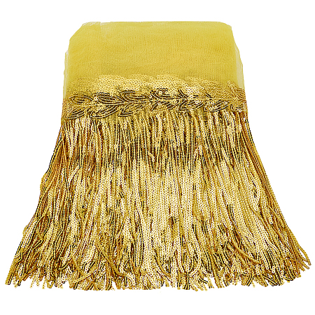 Polyester Tassel Lace Ribbon OCOR-WH0070-175E-1