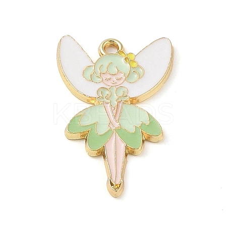 Golden Plated Alloy Eanaml Pendants LS-PALLOY-S184-04G-D-1