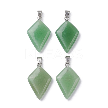 Natural Green Aventurine Pendants G-C110-05E-P-1