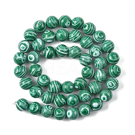 1 Strand Synthetic Malachite Dyed Beads Strands G-YW0002-64I-1
