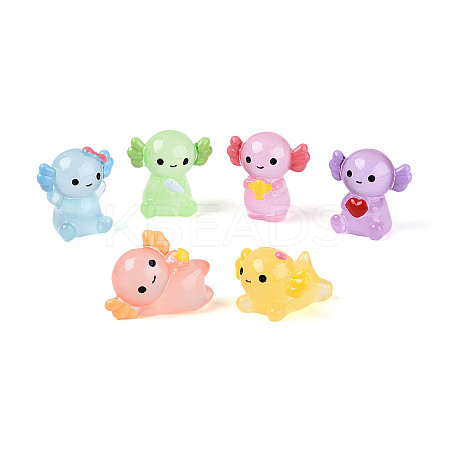 Luminous Resin Triceratops Display Decorations RESI-T026-02M-1