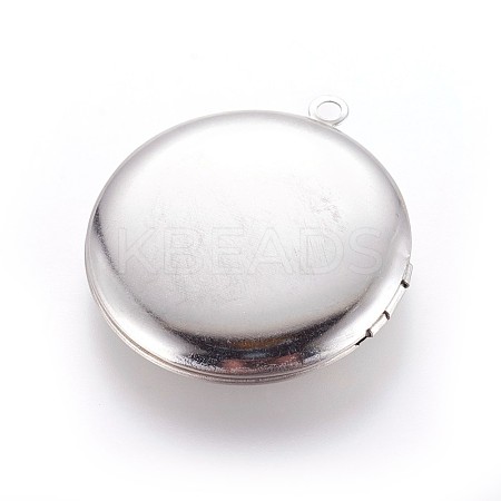 Tarnish Resistant 316 Stainless Steel Locket Pendants X-STAS-P237-06P-1