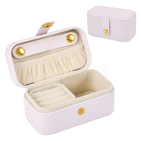 1Pc PU Imitation Leather Jewelry Box LBOX-TA0001-01A-1