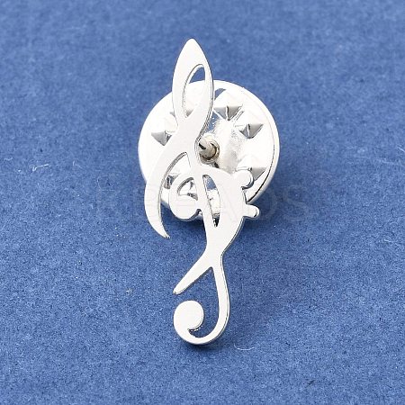Musical Note Lapel Pin Backs JEWB-K035-02B-S-1