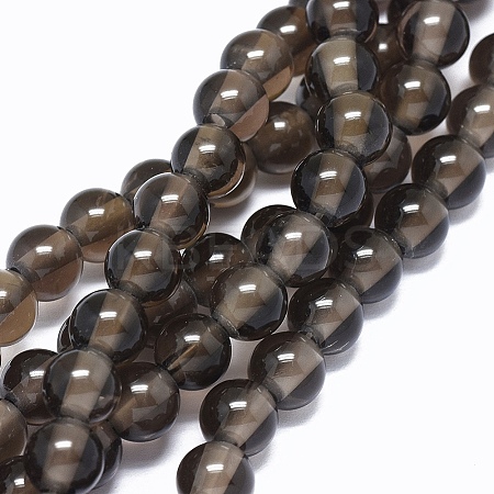 Natural Smoky Quartz Beads Strands G-L476-02-1