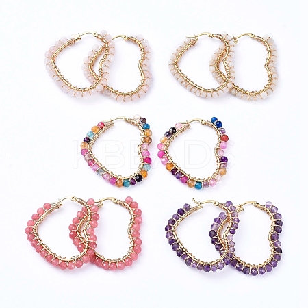 201 Stainless Steel Hoop Earrings EJEW-JE04117-1