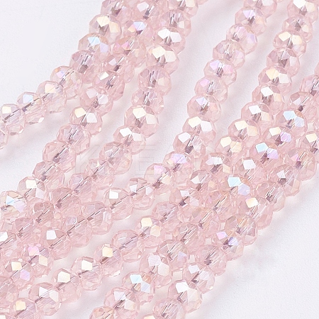Electroplate Glass Beads Strands LS-EGLA-R048-2mm-31-1