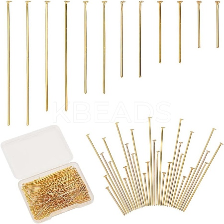 6 Styles 304 Stainless Steel Flat Head Pins STAS-AR0002-28G-1