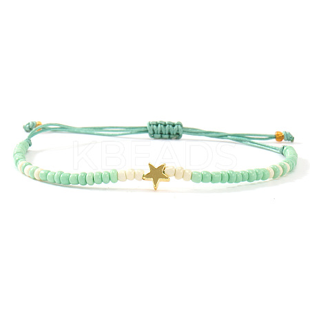 Glass Seed Beads Adjustable Bracelets LS-KO8624-13-1