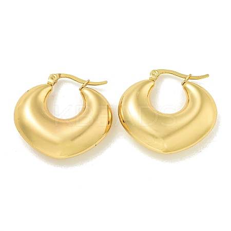 Ion Plating(IP) 304 Stainless Steel Hoop Earrings for Women EJEW-G401-01E-G-1