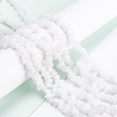 Natural White Jade Beads Strands X-G-F703-02-1
