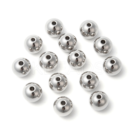 304 Stainless Steel Beads STAS-D052-8mm-P-1