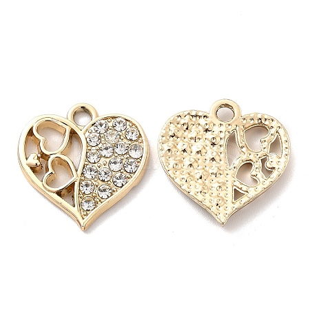 UV Plating Alloy Pendants X-ALRI-M020-27G-1