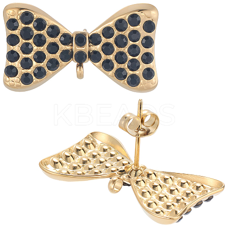8Pcs 304 Stainless Steel Stud Earrings Findings EJEW-BBC0001-87-1